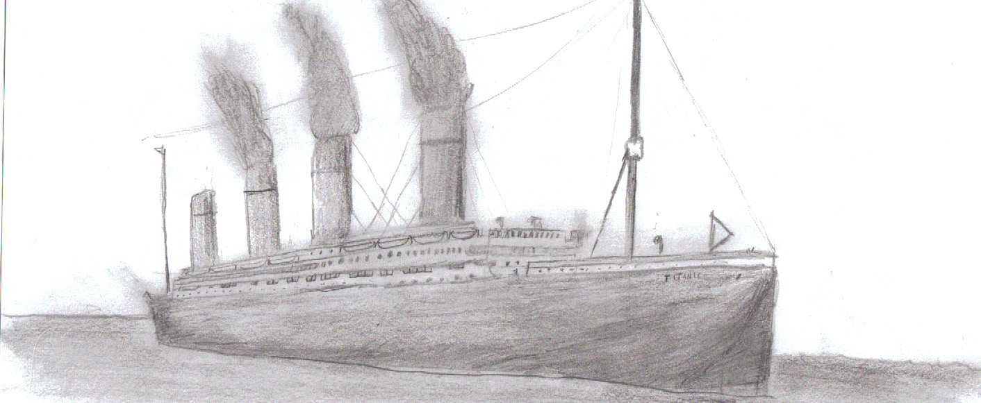 titanic drawing delineation