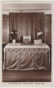 RMS 'Olympic' Sunday Service Altar (1911)  .jpg