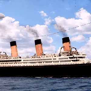 The RMS Britannic in color.