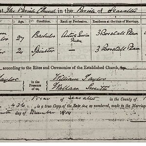 Charles Taylor Marriage Certificate