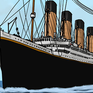 1958 Titanic model at sea Remastered.jpg | Encyclopedia Titanica