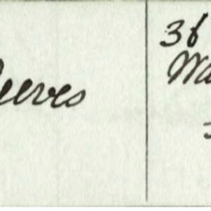 Frederick Reeves Baptisam Record