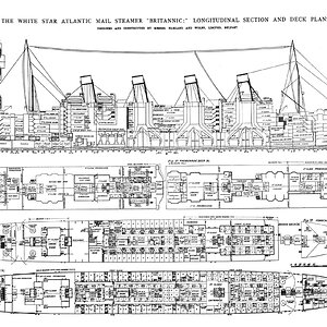 Britannic General Arrangement Deck Plans (1 / 2)