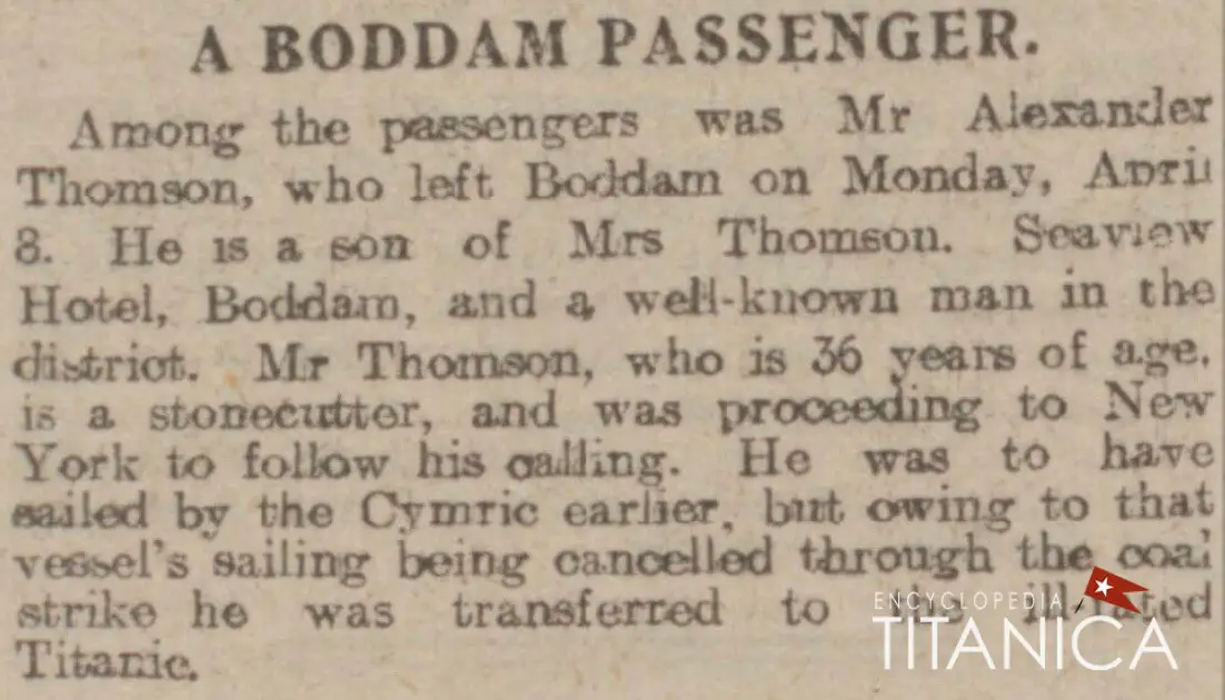 A Boddam Passenger