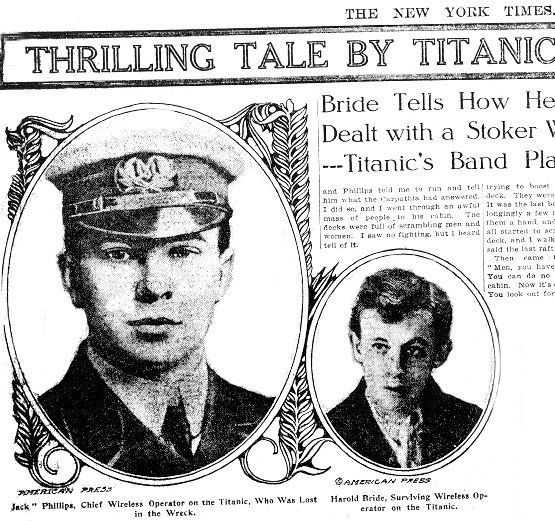Harold Bride Titanic Radio Operator