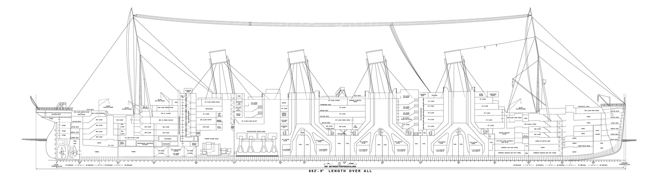 titanic diagram for kids