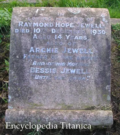 Memorial Stone to Archie Jewell