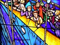 New Titanic Themed Church Stained Glass Window