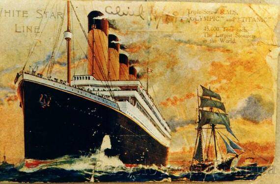 Edgar Samuel Andrew Titanic briefkaart