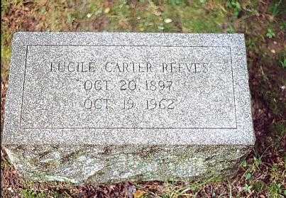 Grave of Lucile Carter