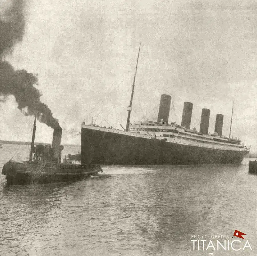 Titanic leaving Southampton