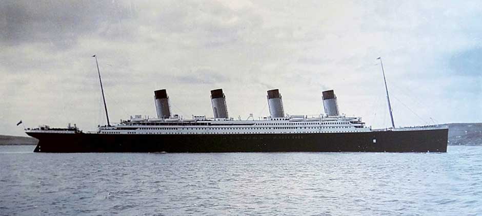 Titanic at. Queenstown