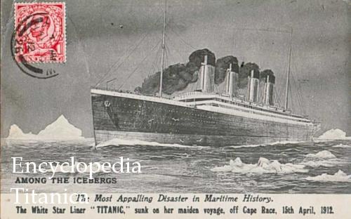 Postcard sent by man who should have been on the Titanic