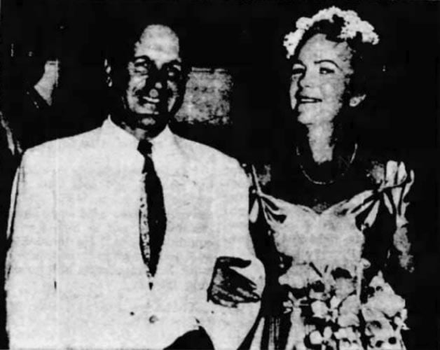 John Borie Ryerson marrying Jane Morris in 1953
