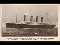 Olympic/Titanic Postcard (pre-sinking)