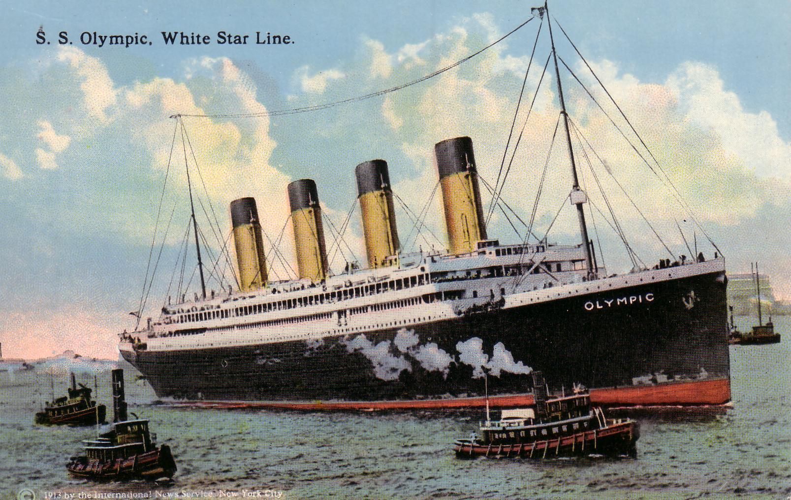 Корабли Титаник Британик и Олимпик