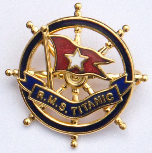 Titanic Badge Close Up