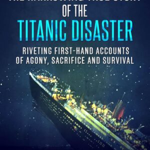 Titanic Disaster: Haunting Cover Depicting Sinking Ship in Dark Blue Ocean.